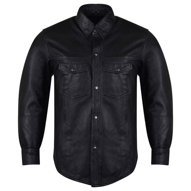 Leather Motorcycle Shirt