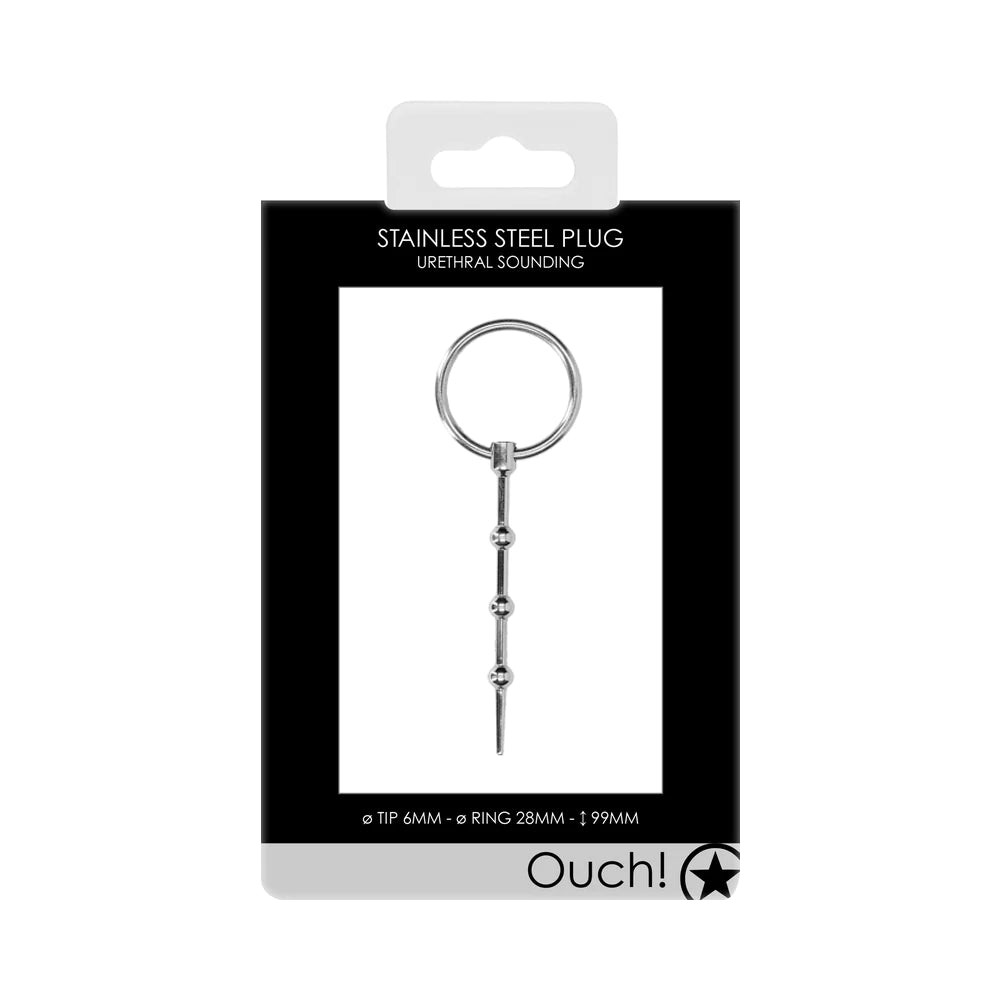 OUCH! Urethral Sounding Plug Set Set Of 3 Sizes Black main image 1