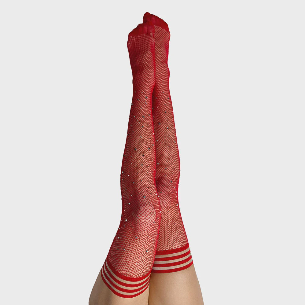 Joely Rhinestone Thigh Highs