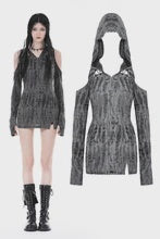 Punk Ragged Hooded Top