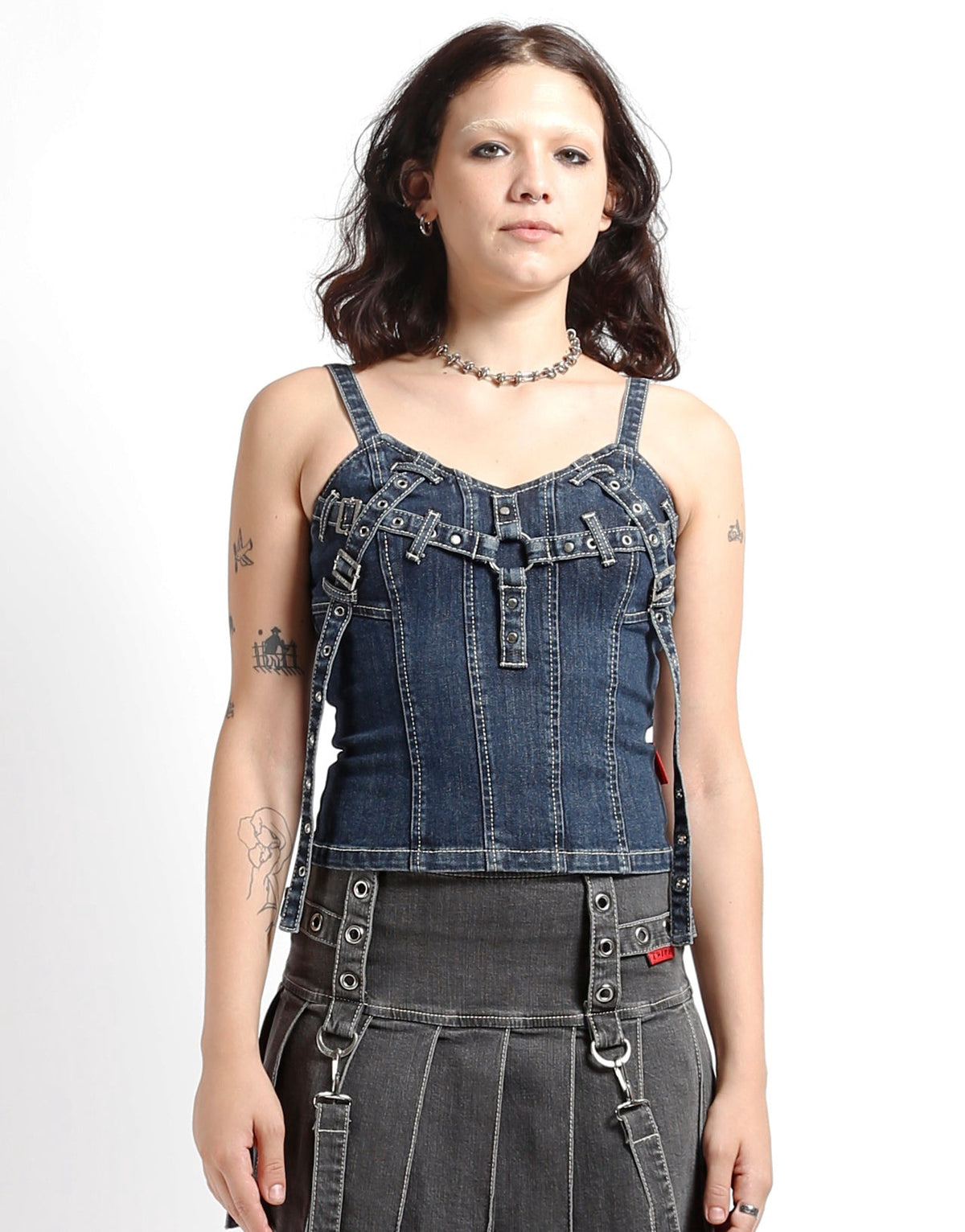 X Denim Corset