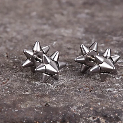 Punk Double Sided Spiked Earrings