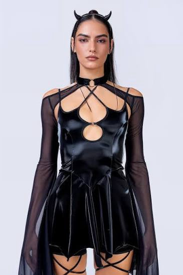 Bring On The Wing Mini Dress