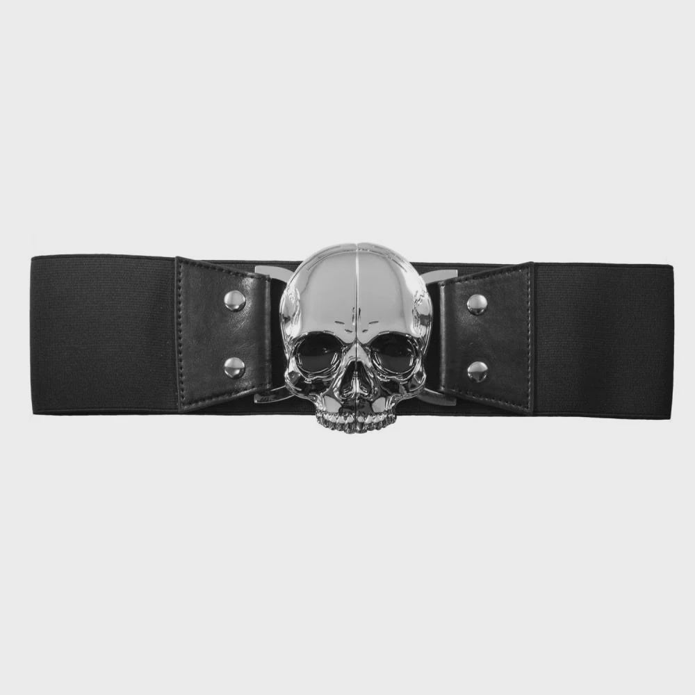 Elastic Waist Belt Skull