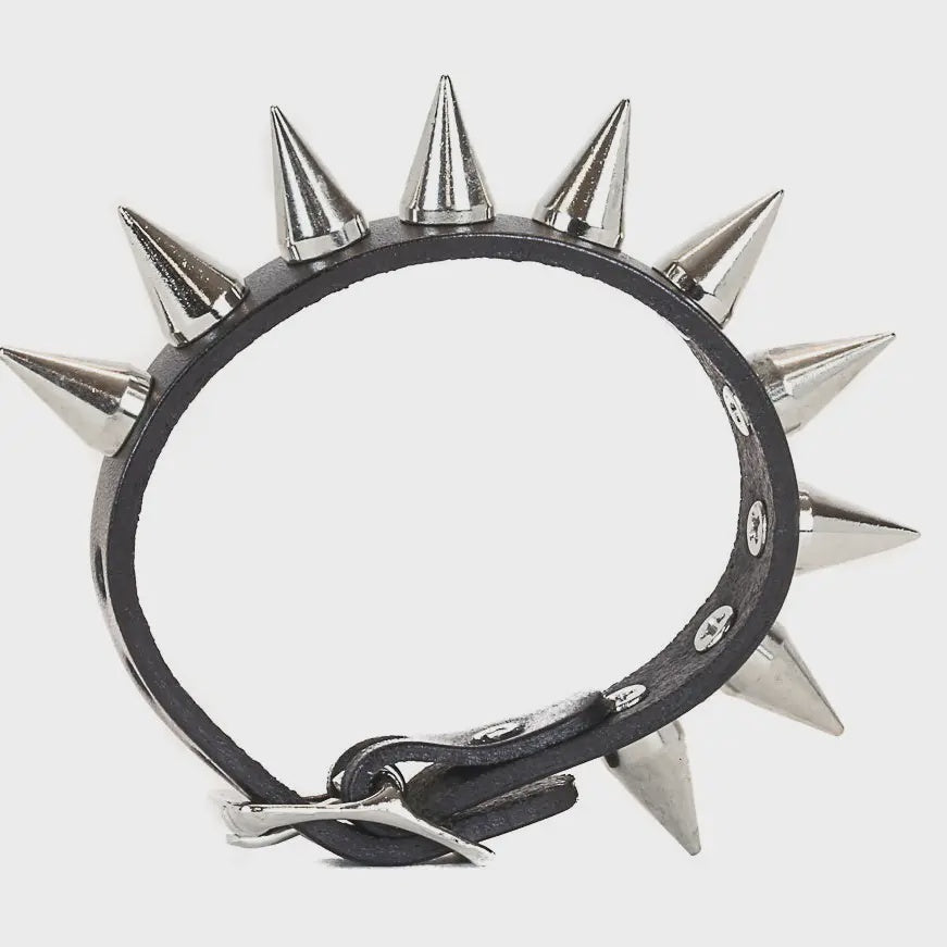 1 Row Cone Spike Buckle Bracelet