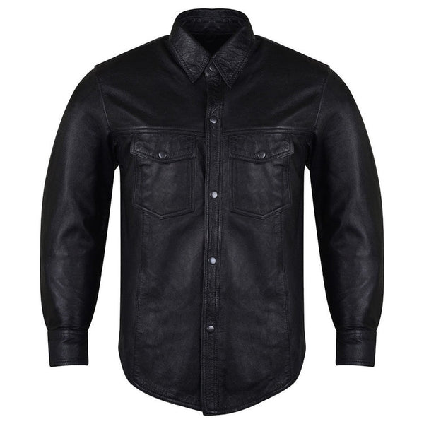 Leather Motorcycle Shirt