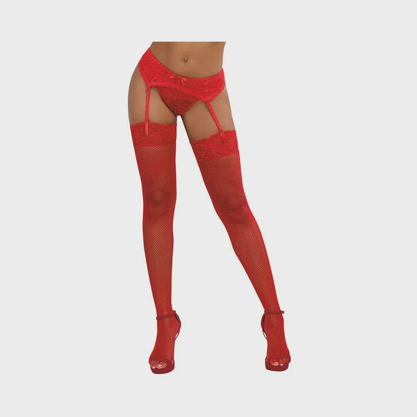Fishnet Thigh High Stockings