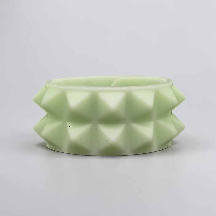 Silicone Rubber 2 Row 1/2" Pyramid Bracelet