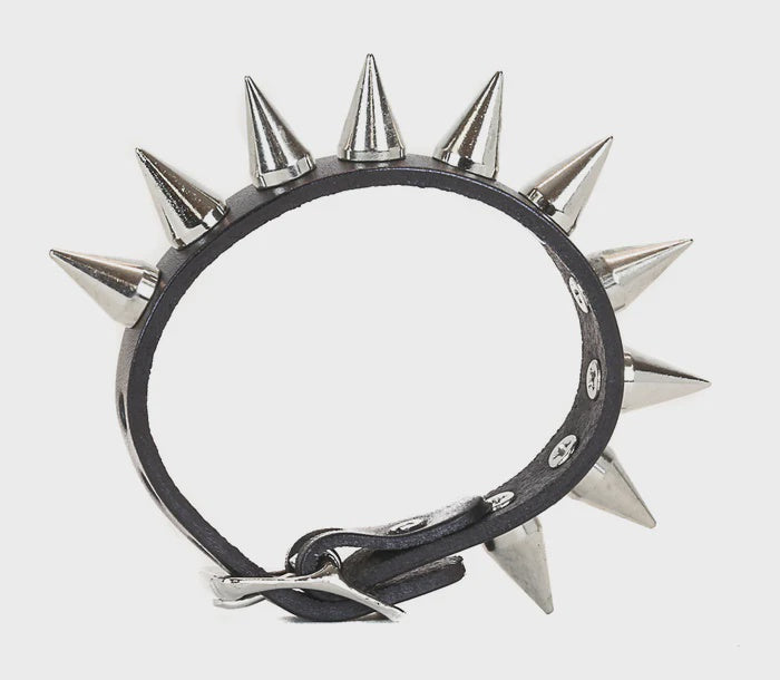 1 Row Cone Spike Buckle Bracelet