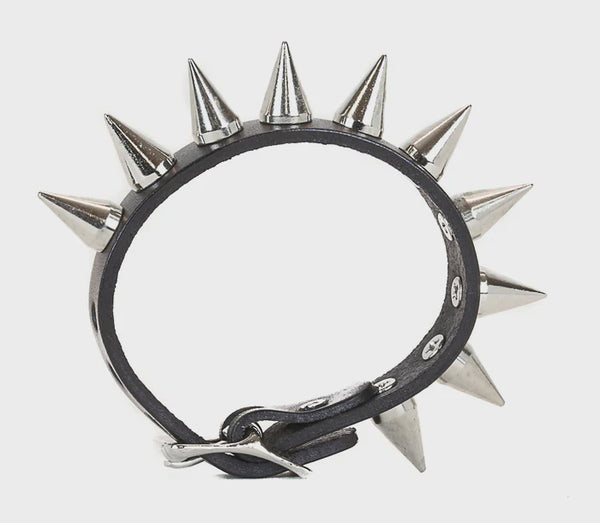 1 Row Cone Spike Buckle Bracelet