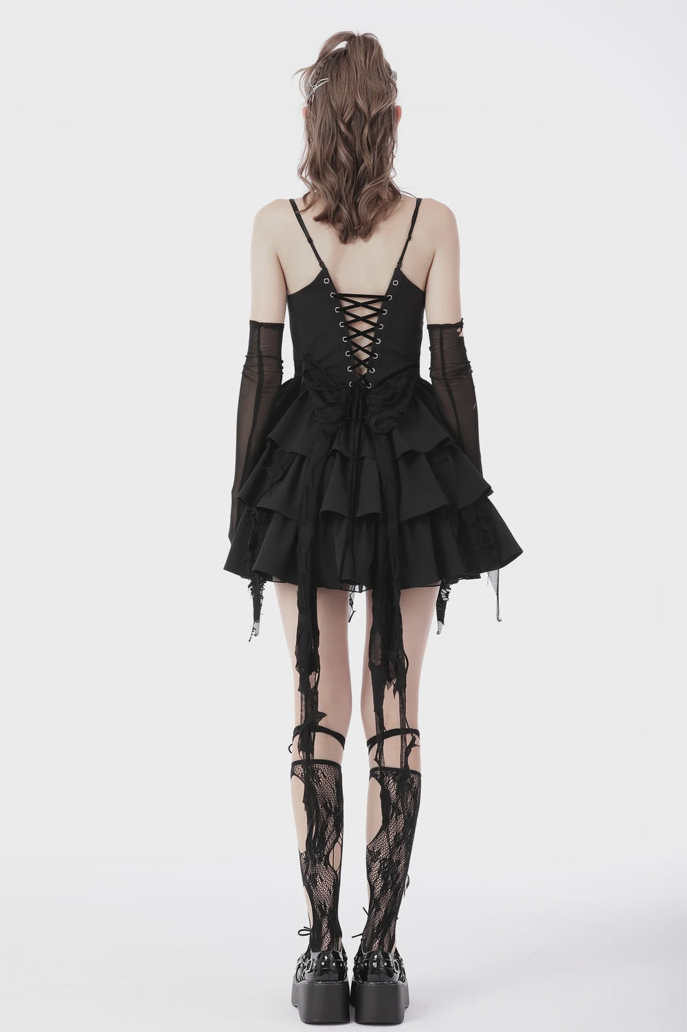 Devil Cool High Low Layer Strap Dress