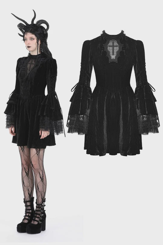 Haunted Cross L/s Dress