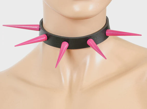 Color Spike 3" Pin Spike Choker