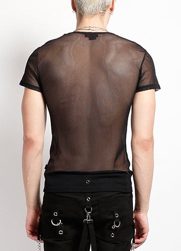 Mens Fishnet Top