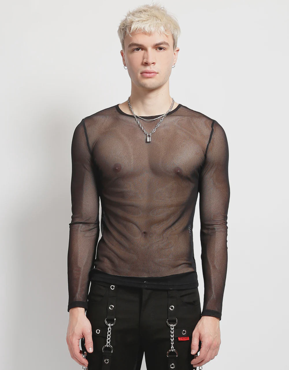 Mens Fishnet Top