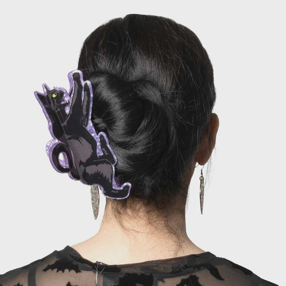 Black Cat Claw Clip
