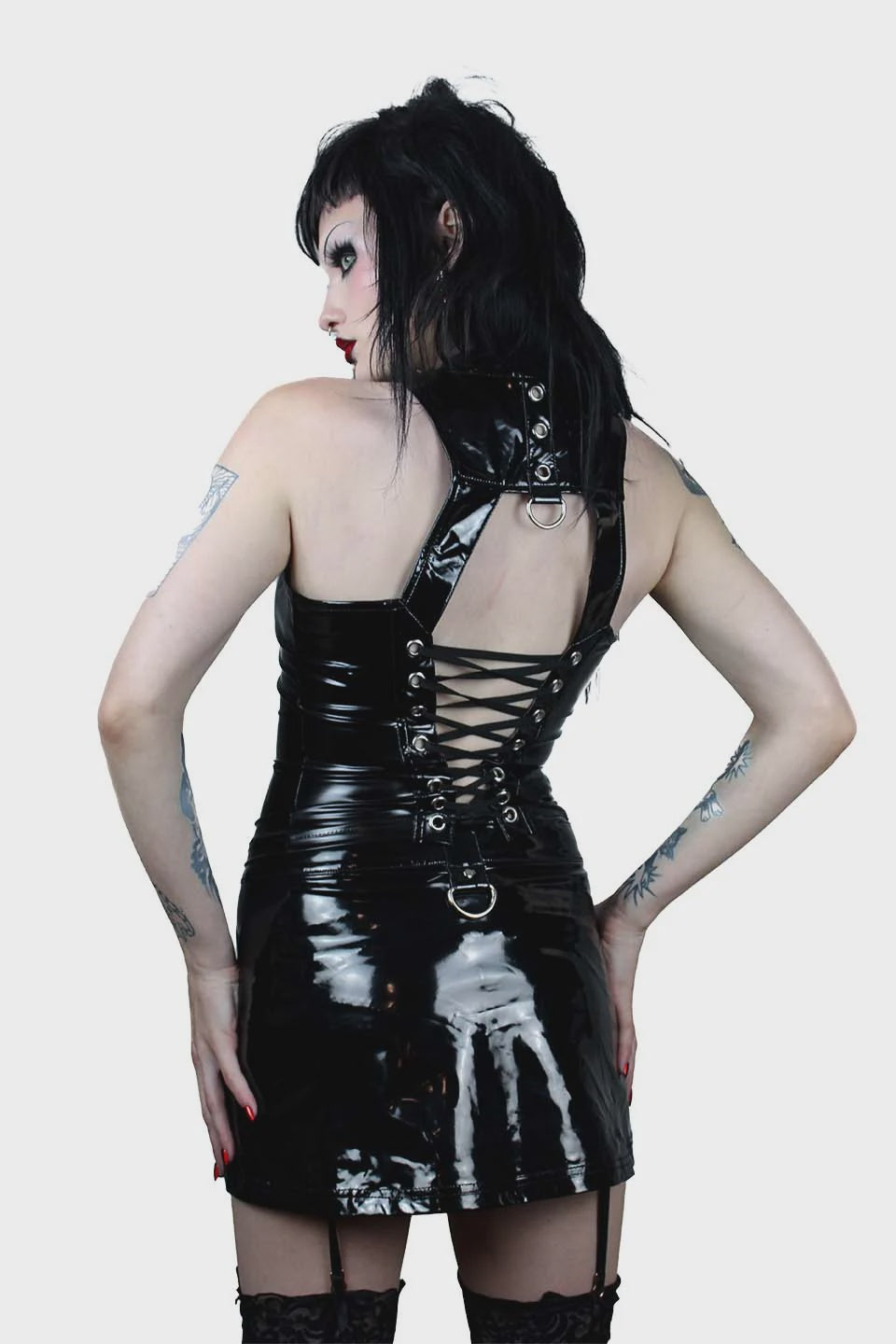 Vinyl Von Zipper Mini Skirt