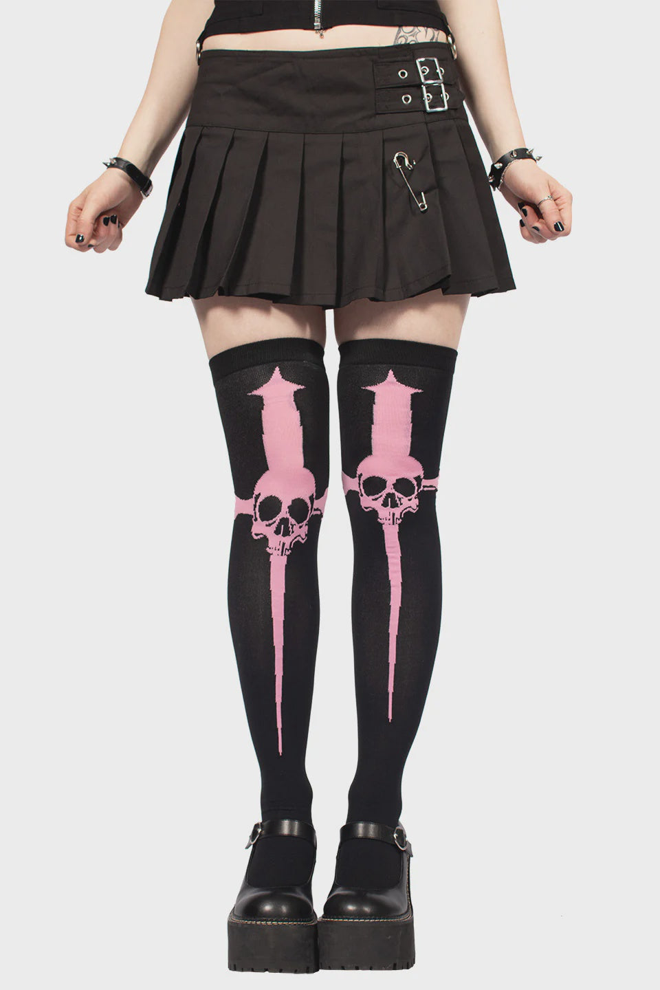 Dagger Thigh High Socks