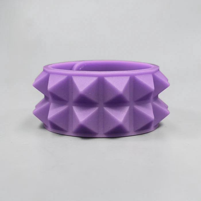 Silicone Rubber 2 Row 1/2" Pyramid Bracelet