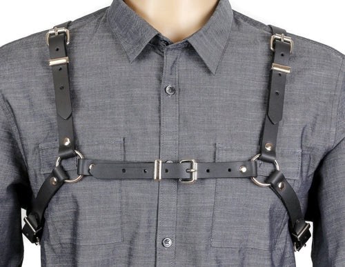 Skinny Genuine Cowhide Harness