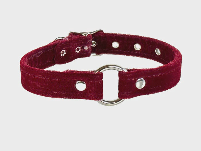 Velvet Wide Ring Link Choker