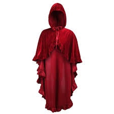 Hooded Velvet Cape