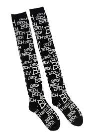 Thigh High Bitch Socks