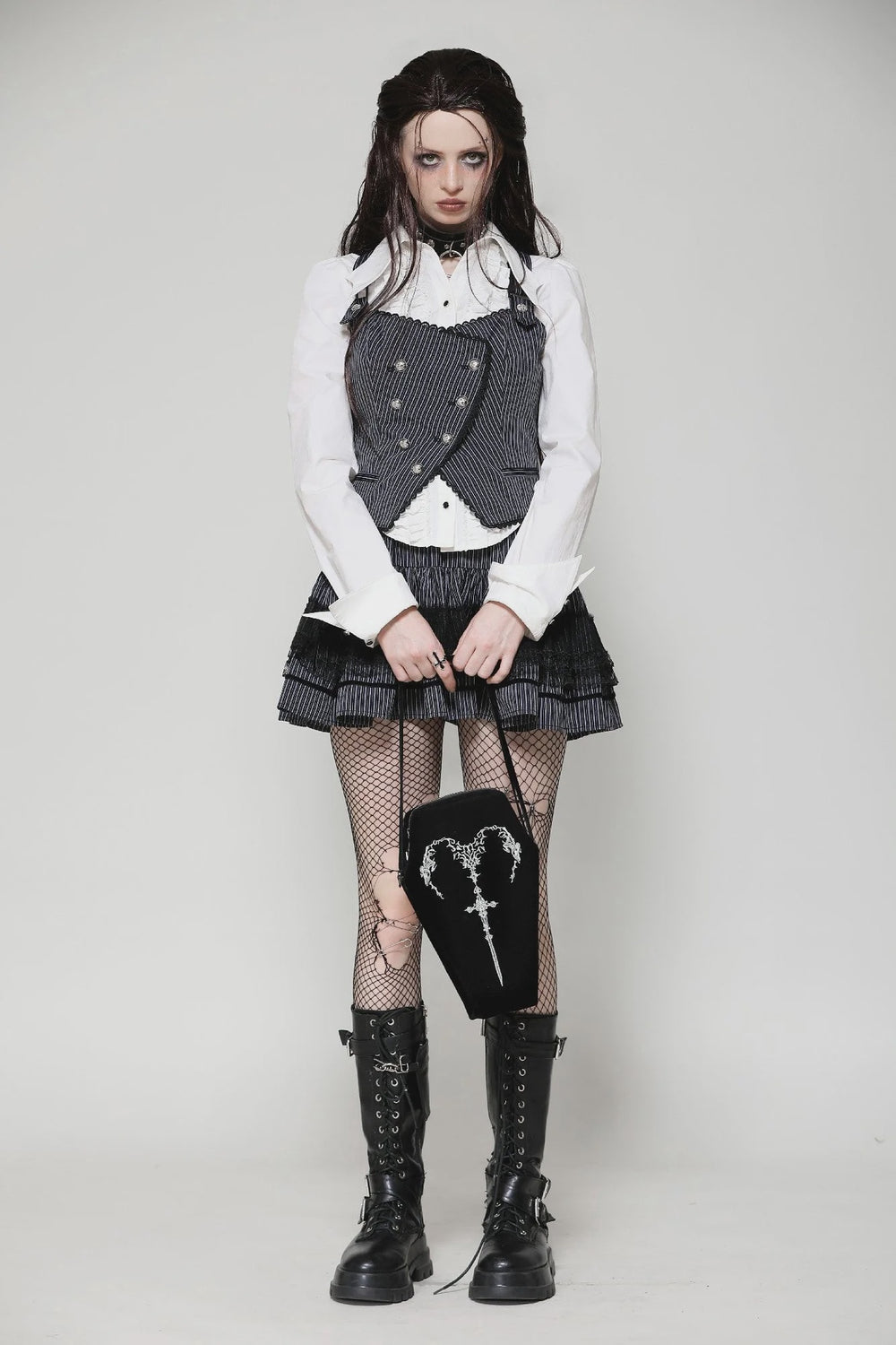Horn Embroidery Coffin Bag