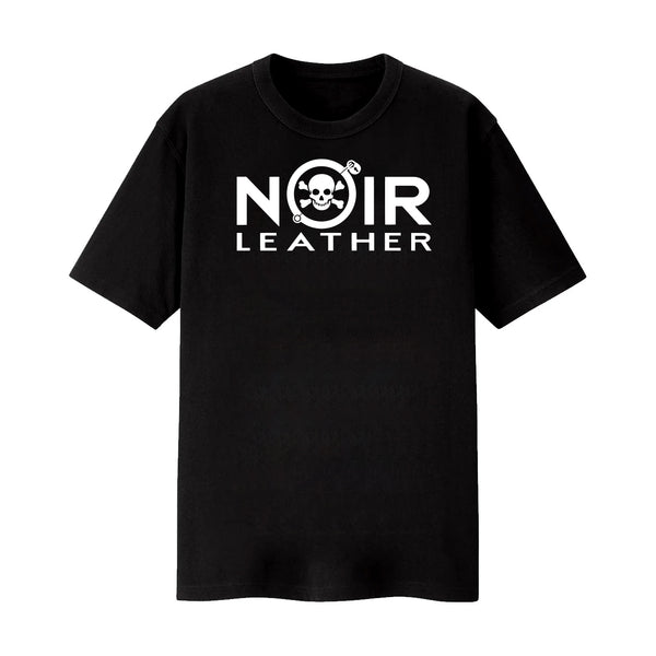 Noir Leather Logo T-Shirt