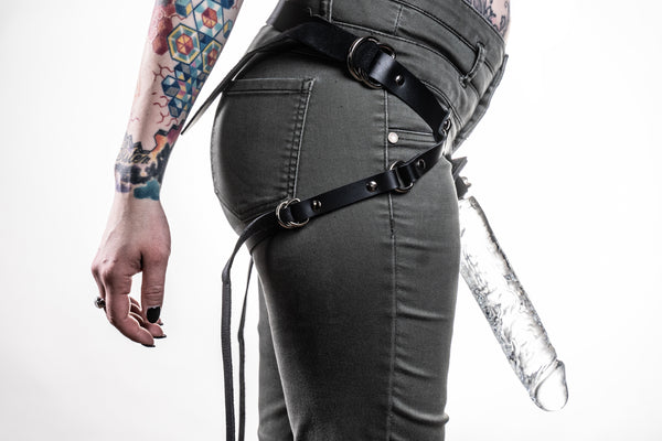 Rapture Leather Strap-On Harness